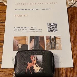 Givenchy & Disney Authentic Vintage Collaboration Mini Wallet with COA